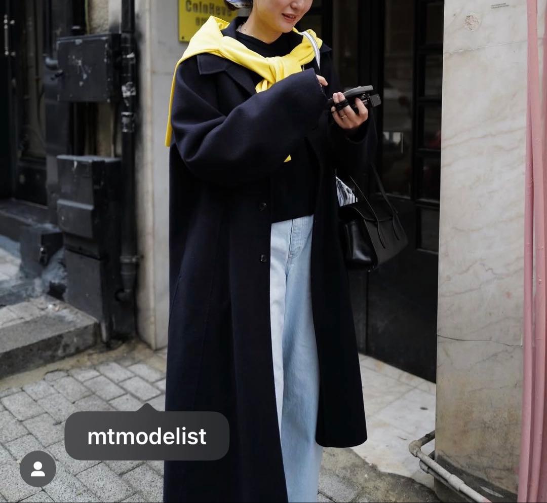 本日限定価格タグ付き新品mtmodelistウールナイロン フレアロングコート