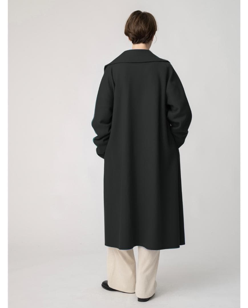 本日限定価格タグ付き新品mtmodelistウールナイロン フレアロングコート