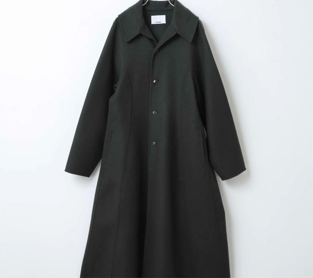 本日限定価格タグ付き新品mtmodelistウールナイロン フレアロングコート