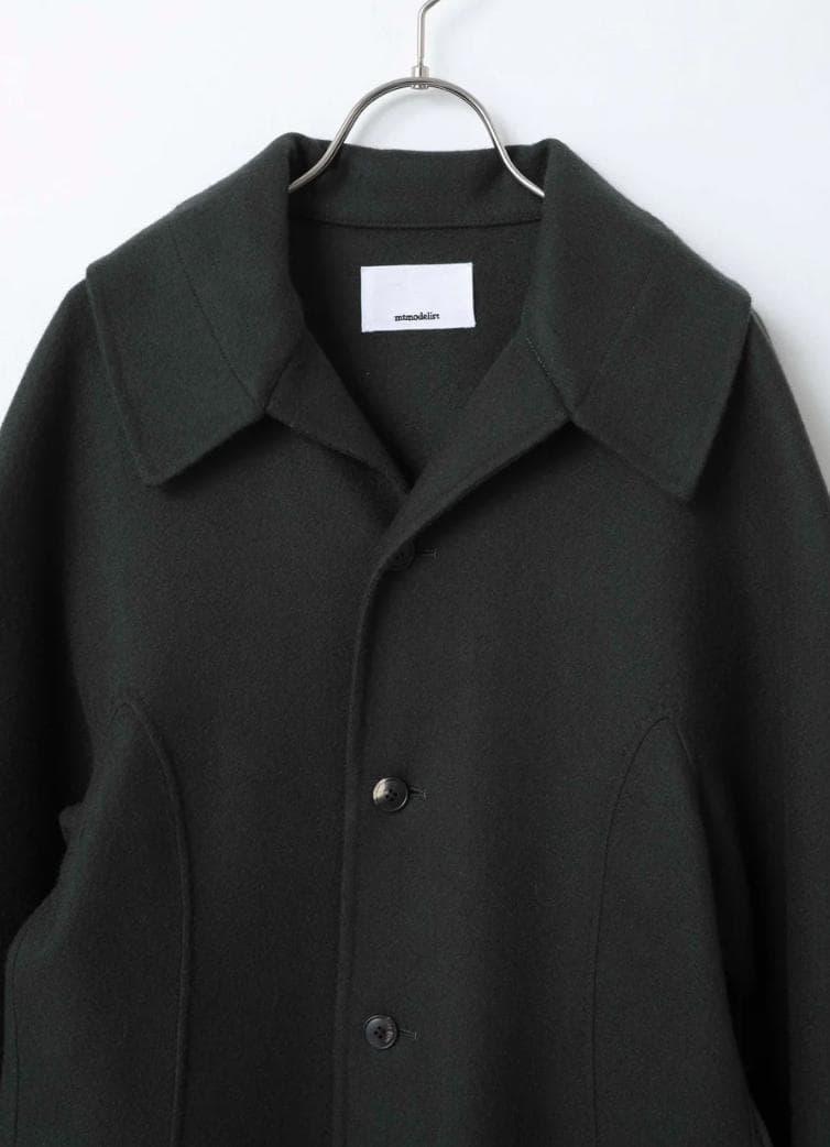 本日限定価格タグ付き新品mtmodelistウールナイロン フレアロングコート
