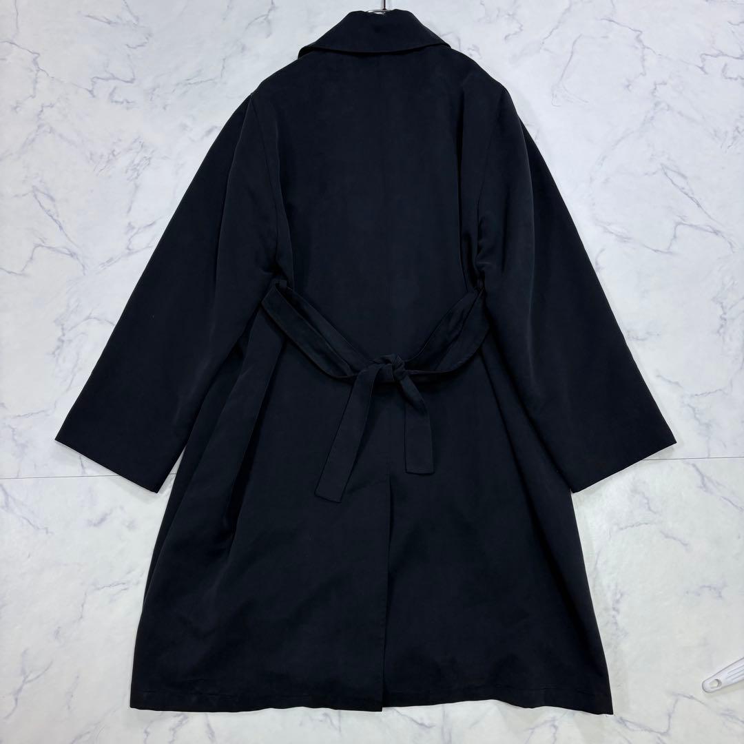 Max Mara ステンカラーコート ウエストベルト付き ダークグレー M 38