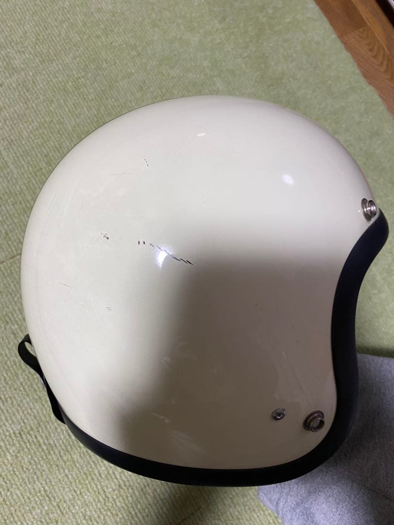 【人気カラー】BUCO ブッコ アイボリーブラックジェットヘルメット Lサイズ