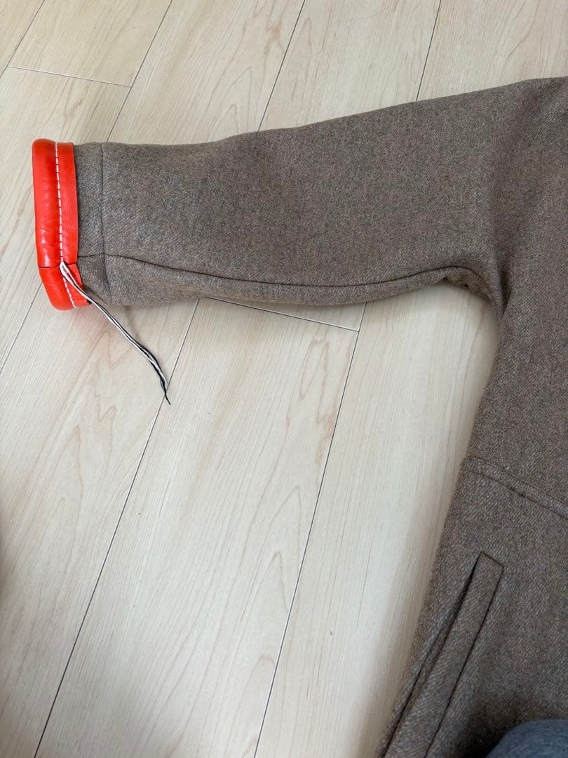 MARNI フード付きロングコート ブラウン/オレンジ　百貨店購入