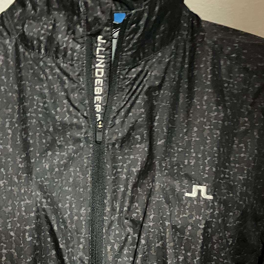 J.リンドバーグ♂ガストJLウインドプロ長袖ジャケット⛳黒XL