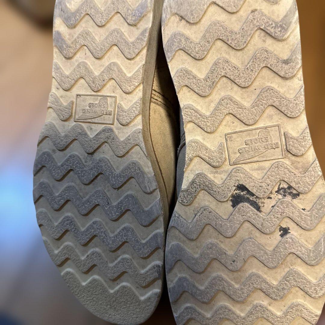 ベージュ スエード ハイカットブーツ