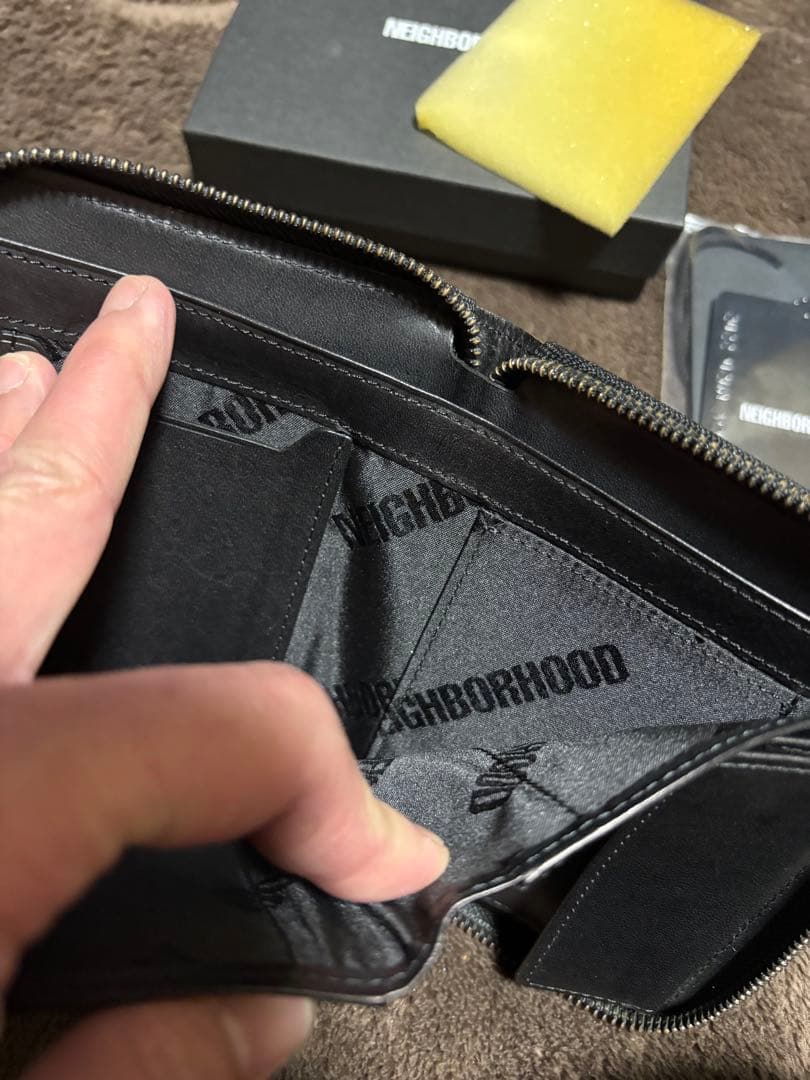 22AW NEIGHBORHOOD PORTER 財布 ウォレット 黒