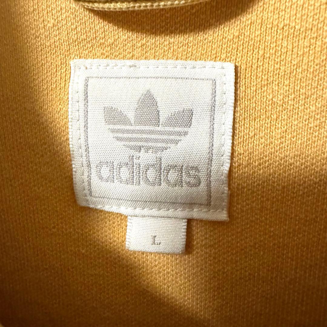 アディダス　ベッケンバウアー　万国旗タグ　トレフォイル　ベージュ　ブラウン　L