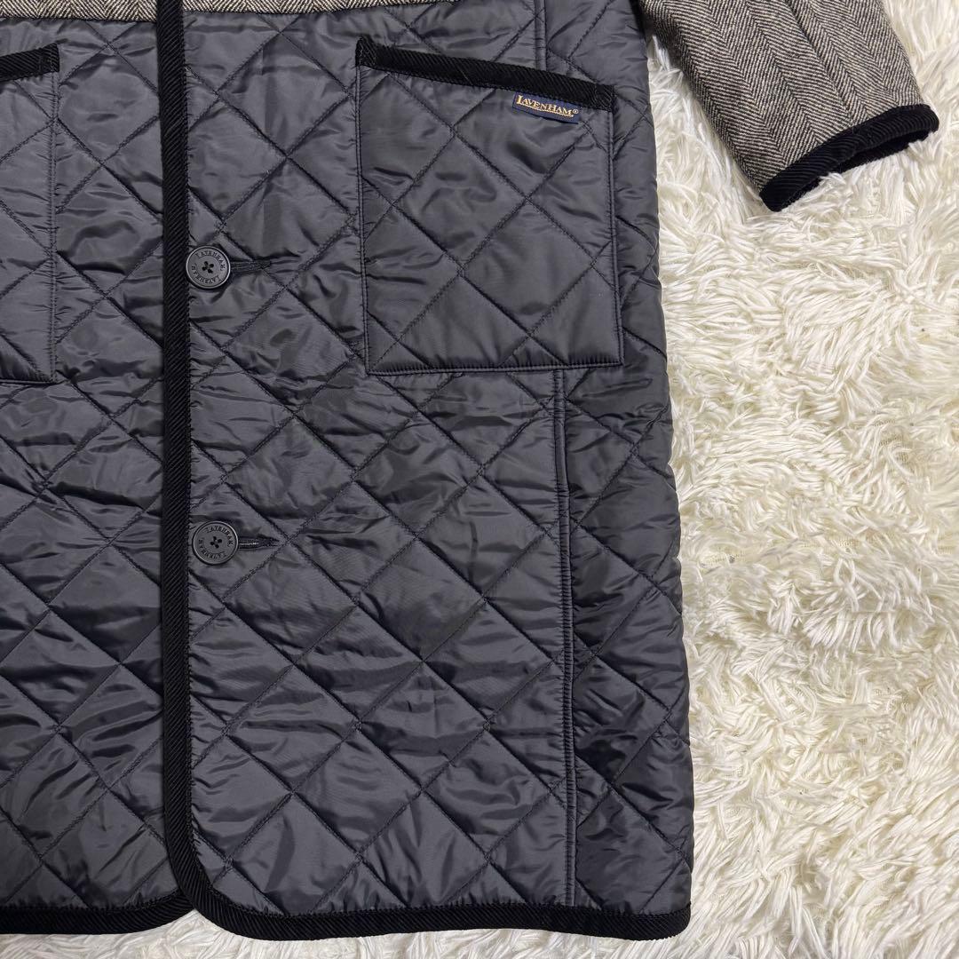 ブリティッシュメイド 別注 ラベンハム ケルトバーグ ファー 切替 コート