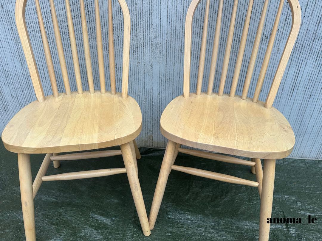 【ダイニングチェア】木製　スティックバック　ウィンザーチェア　ナフコ　インテリア