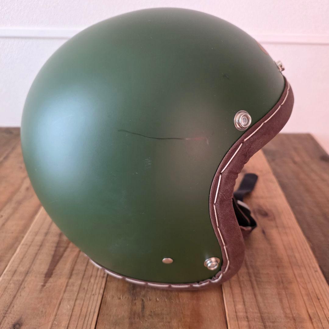 SHM ジェットヘルメット M サイズ オリーブグリーン