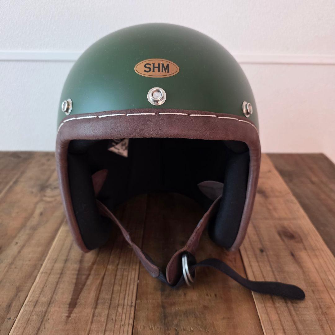 SHM ジェットヘルメット M サイズ オリーブグリーン