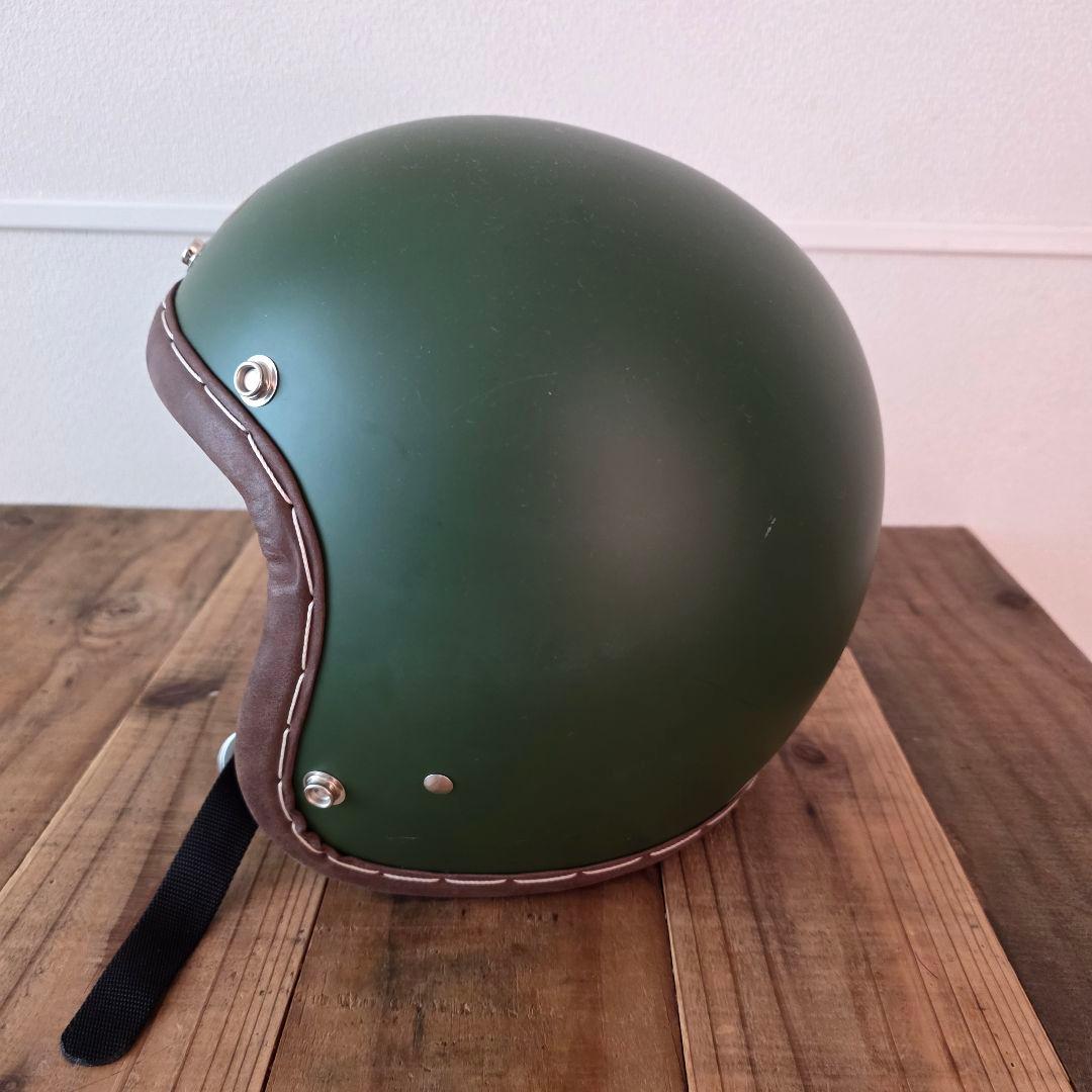 SHM ジェットヘルメット M サイズ オリーブグリーン