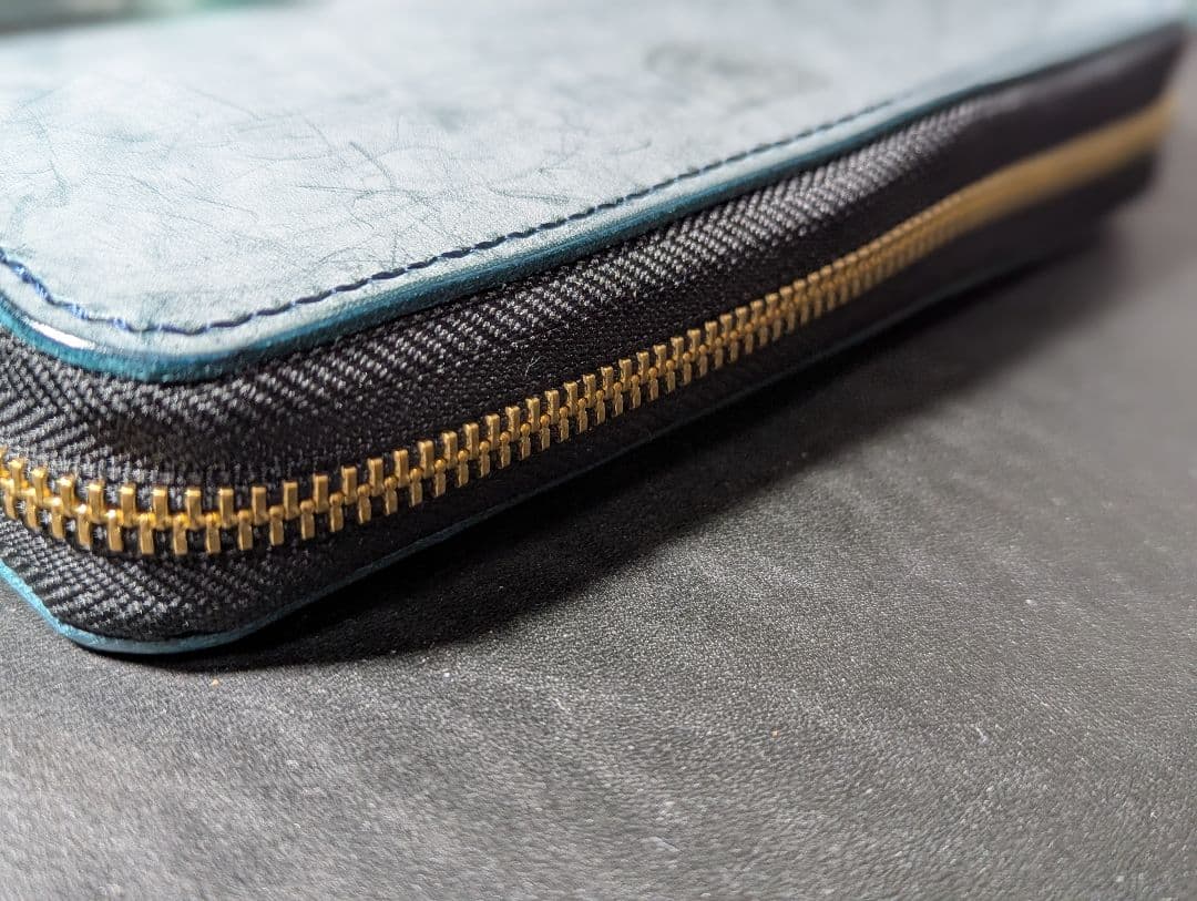 ロングファスナーウォレット 長財布 ゴーストレザー