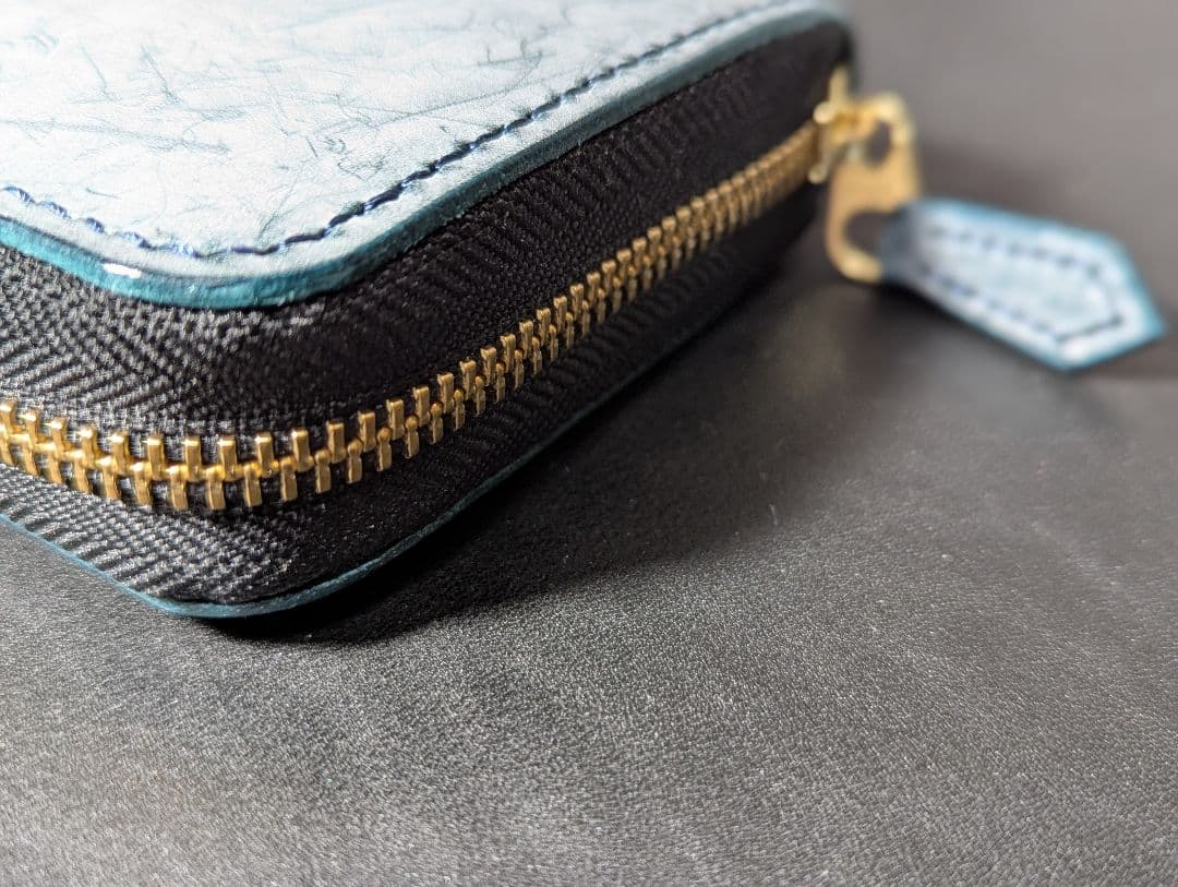 ロングファスナーウォレット 長財布 ゴーストレザー