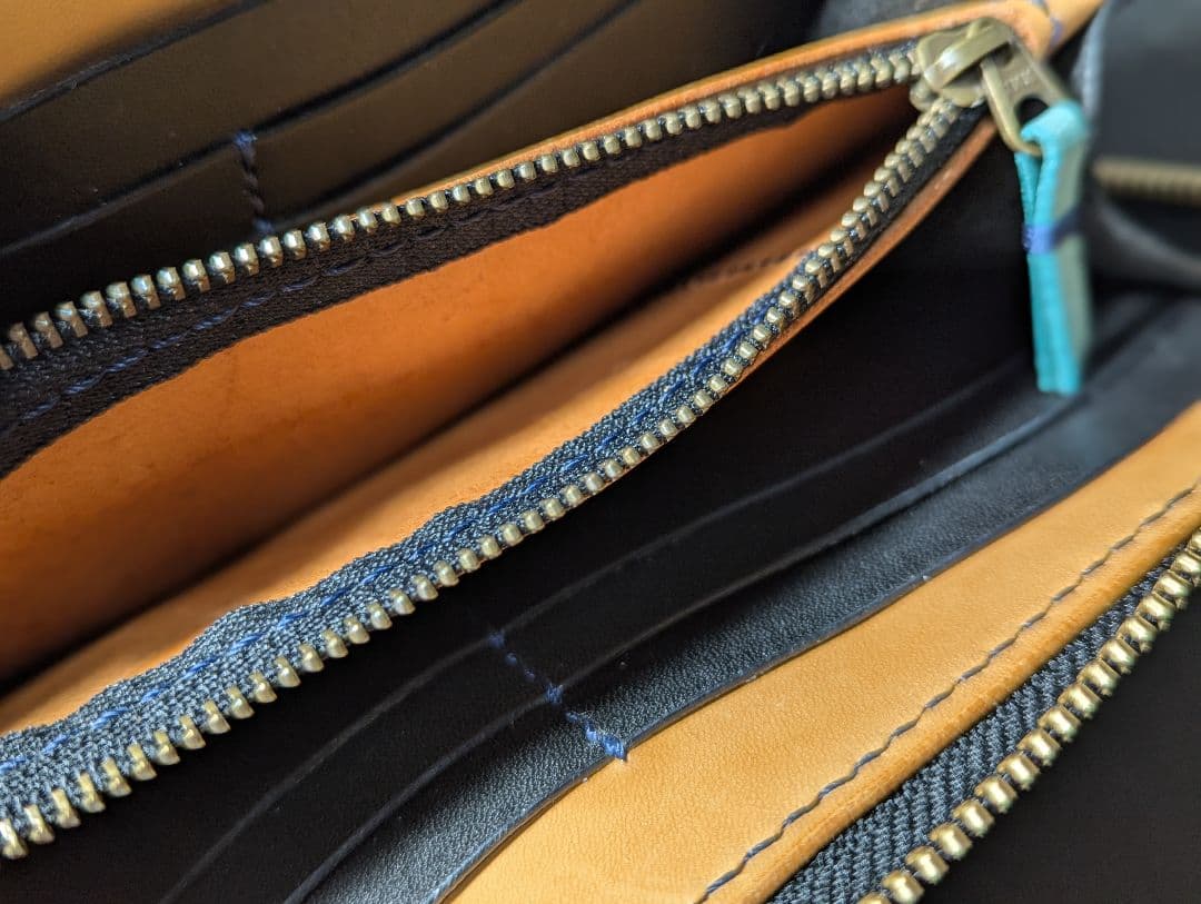 ロングファスナーウォレット 長財布 ゴーストレザー