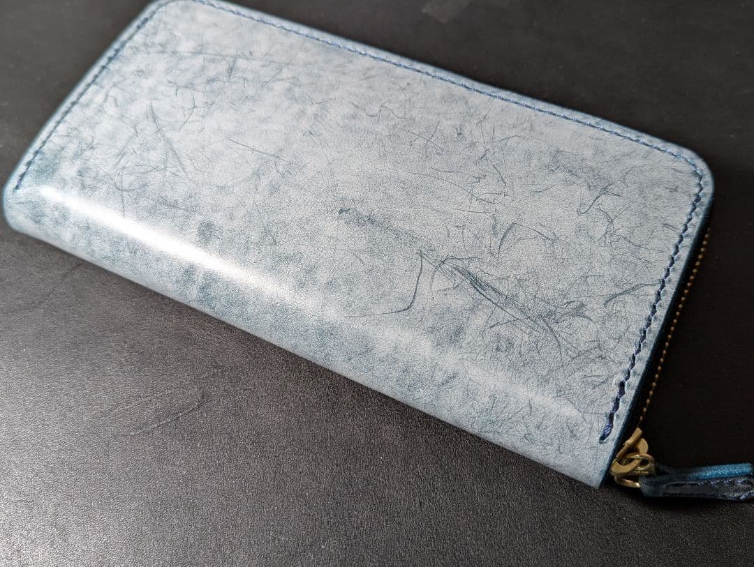 ロングファスナーウォレット 長財布 ゴーストレザー