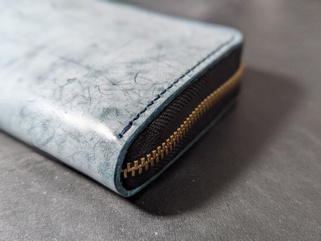 ロングファスナーウォレット 長財布 ゴーストレザー