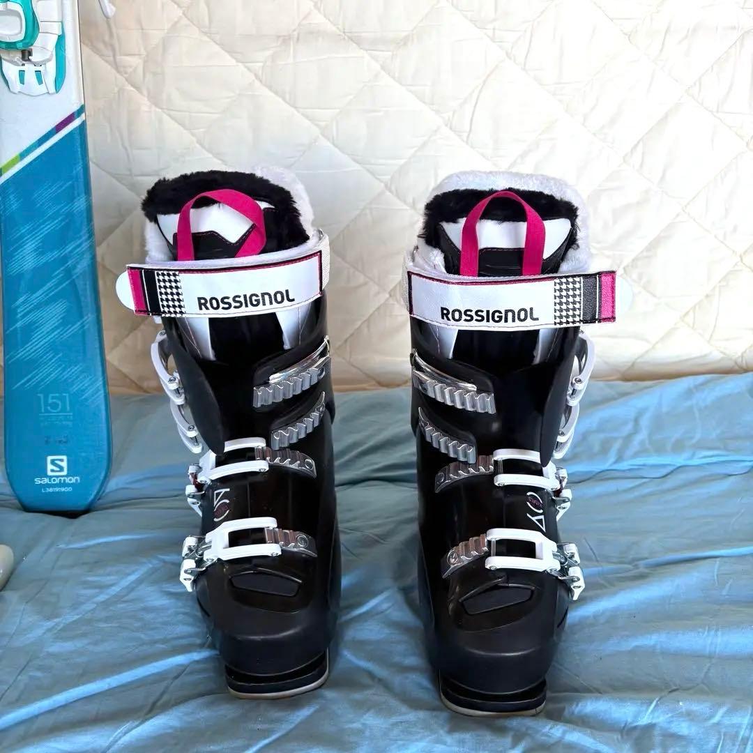 Salomon スキー板 スキーブーツ ストック付き