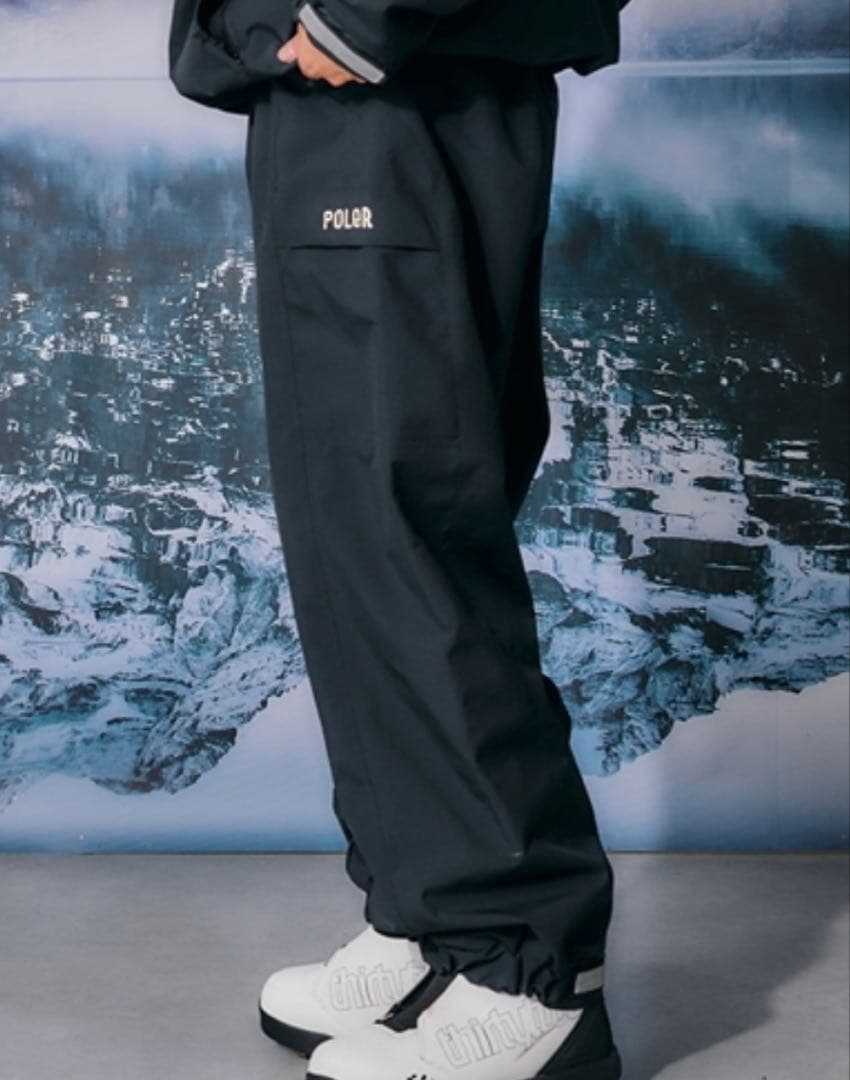 POLER×Franklin Climbing コラボスノーパンツ　ブラック　L