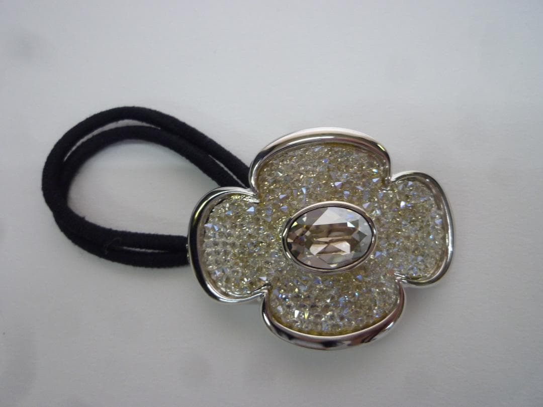 花型クリスタルヘアゴム