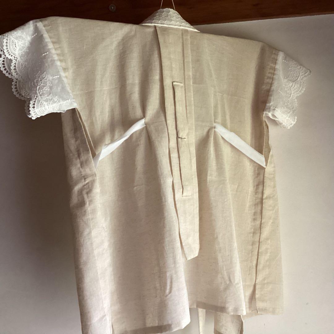 綿麻長襦袢、半襦袢 コットン70％リネン30%綿麻シングルガーゼ