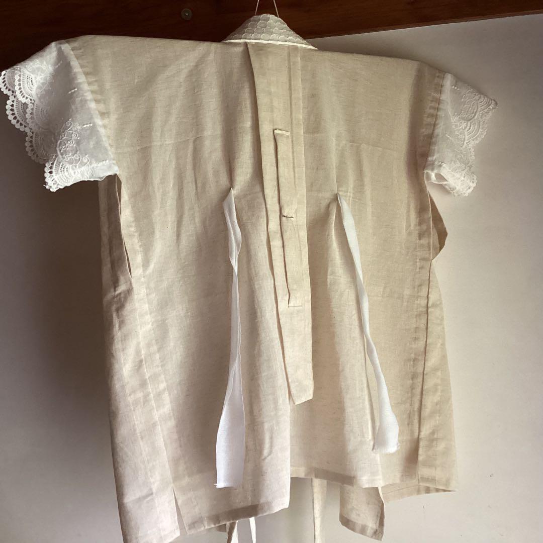 綿麻長襦袢、半襦袢 コットン70％リネン30%綿麻シングルガーゼ