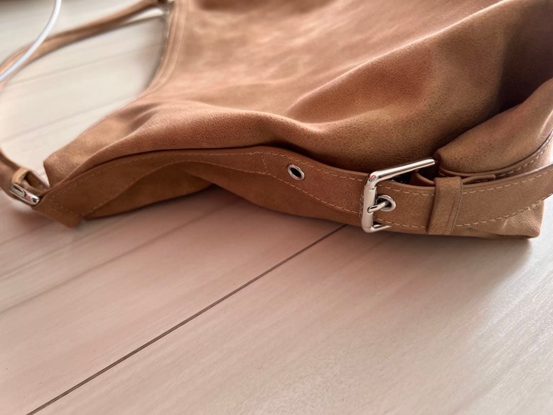 standoil♡スエード♡マッシュバッグキャメル