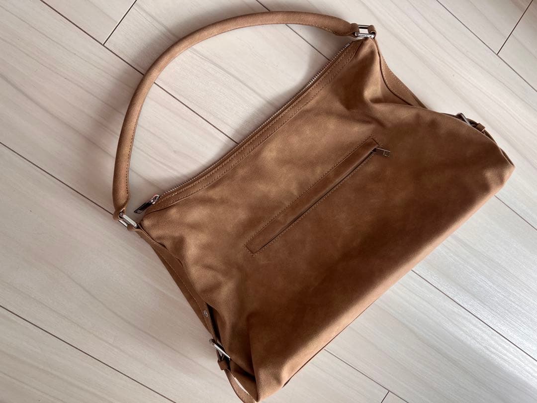 standoil♡スエード♡マッシュバッグキャメル