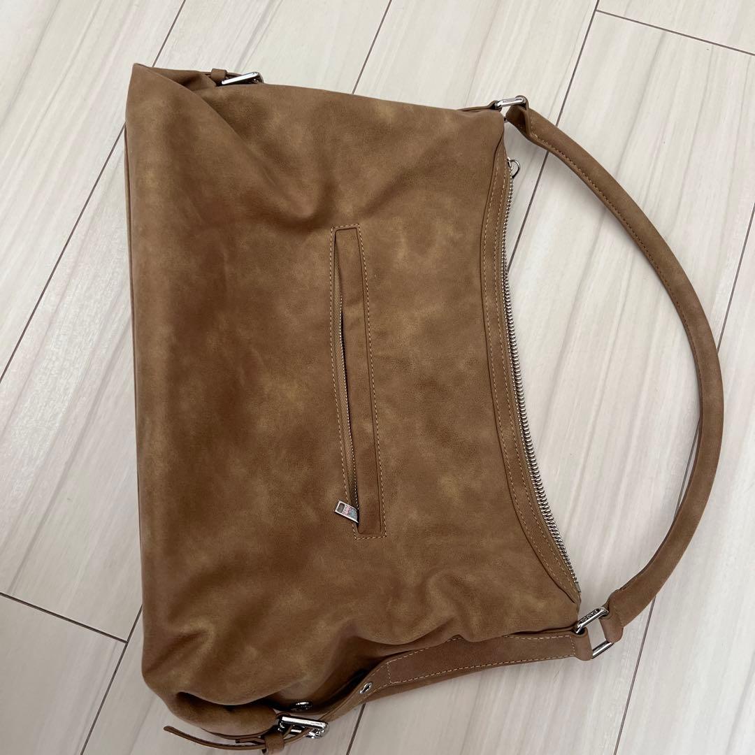 standoil♡スエード♡マッシュバッグキャメル