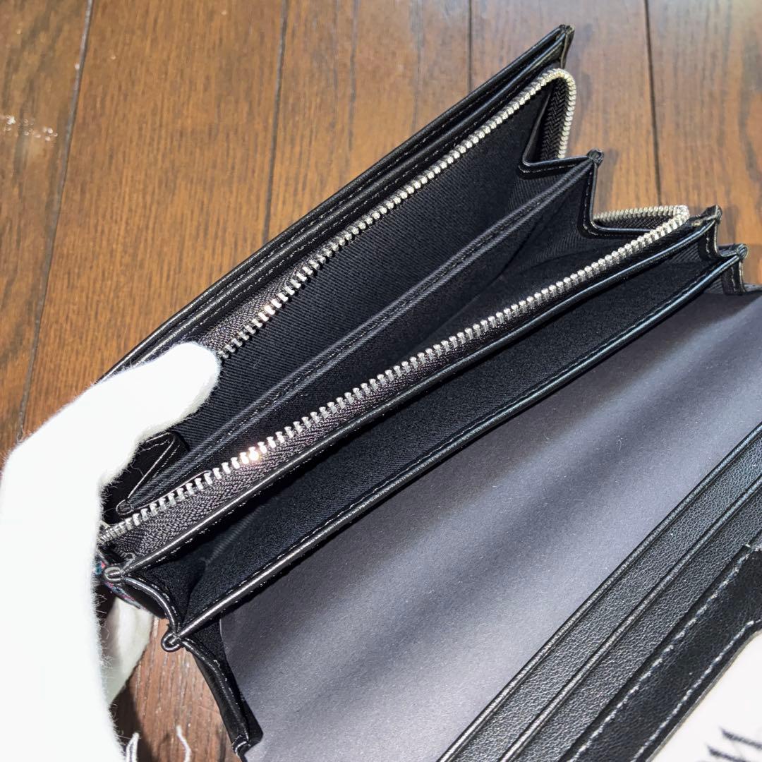 【未使用品】ヴィヴィアンウエストウッド サフィアーノ かぶせ長財布 箱付き