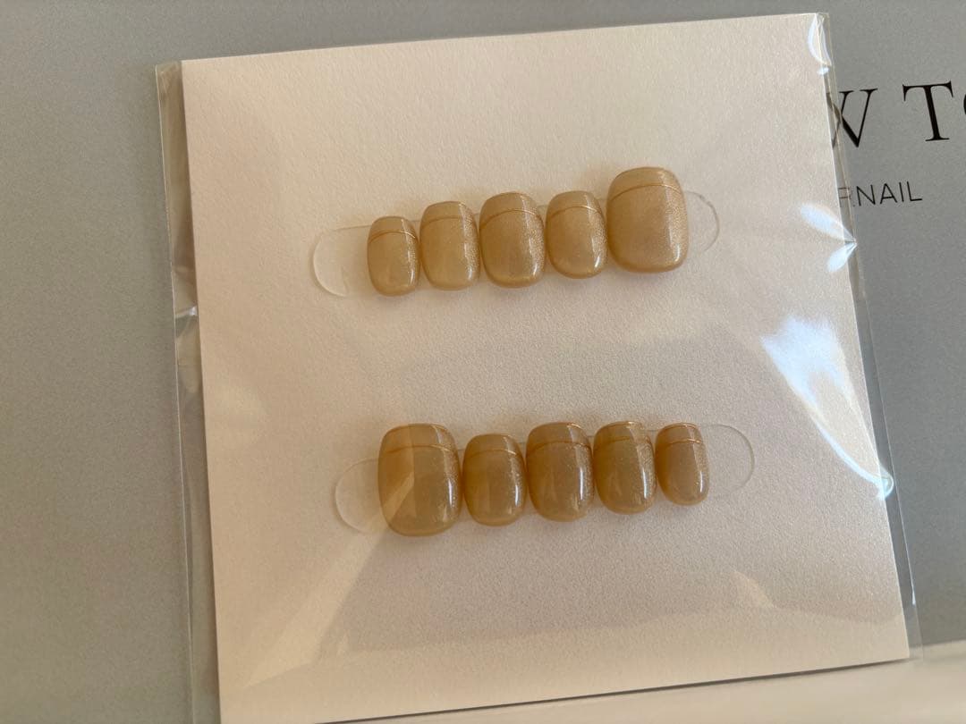 【新品•未使用】エバーネイルK Champagne Sparkleネイルチップ