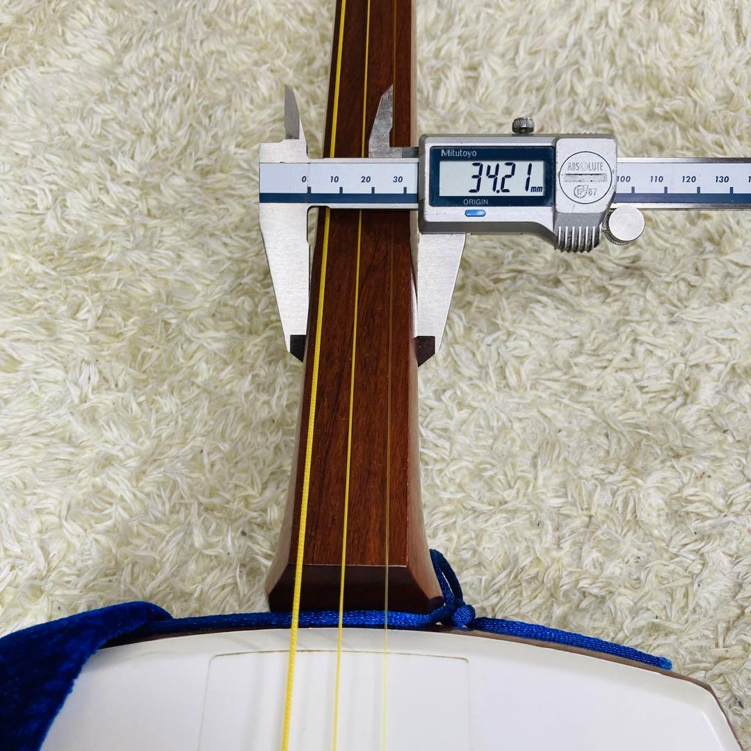 三味線 花梨材 太棹 胴破れなし 人口革 正寸