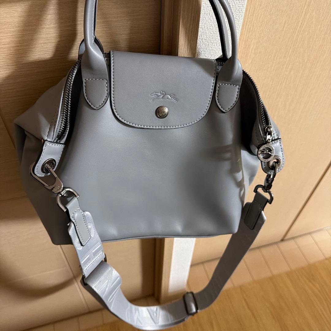 Longchamp ル プリアージュ キュイールトップハンドルバッグ S