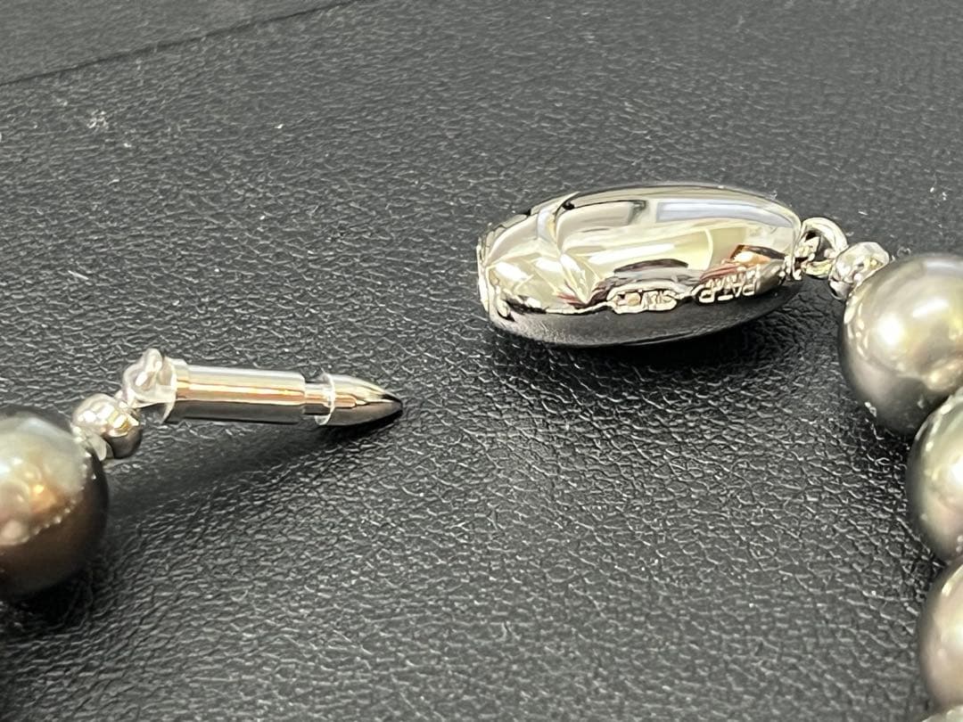 黒蝶真珠ネックレス　ブラックパール　8mm-10.5mm