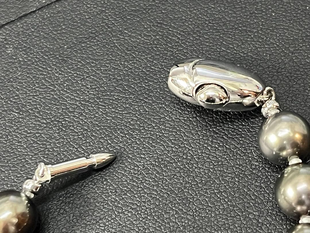 黒蝶真珠ネックレス　ブラックパール　8mm-10.5mm