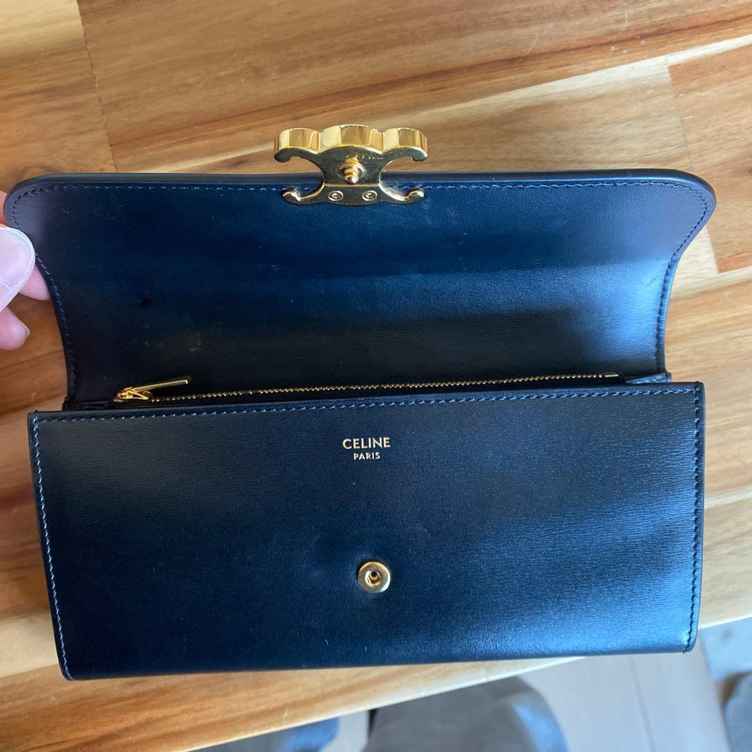 CELINE 長財布 黒 レザー