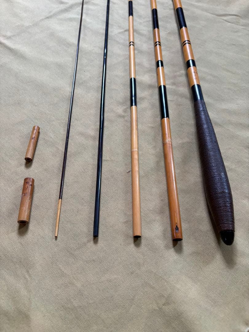 秀竿師／5本継 ヘラ竿 ヘラブナ竿 竹竿 和竿