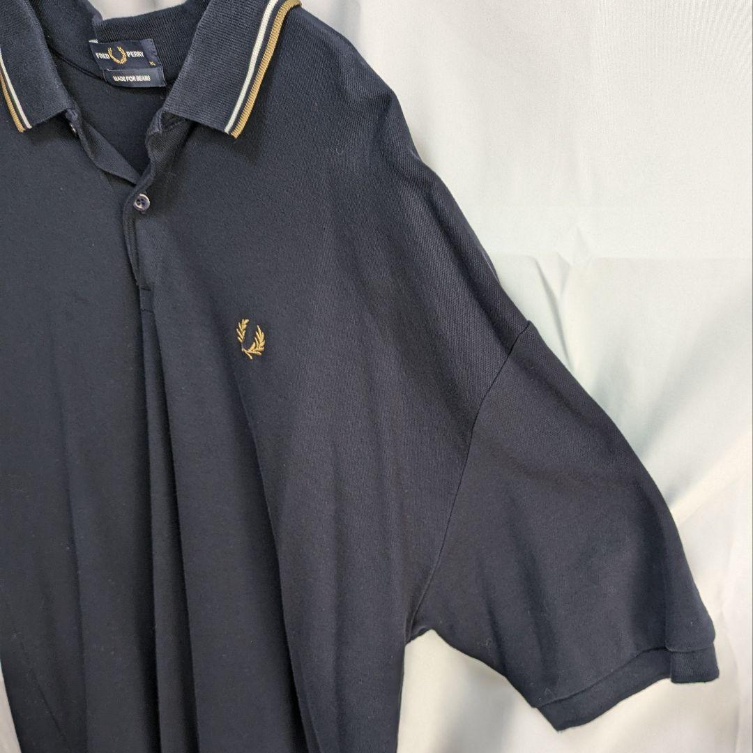 FRED　PERRY　フレッドペリーネイビー ポロシャツ 　LLサイズ