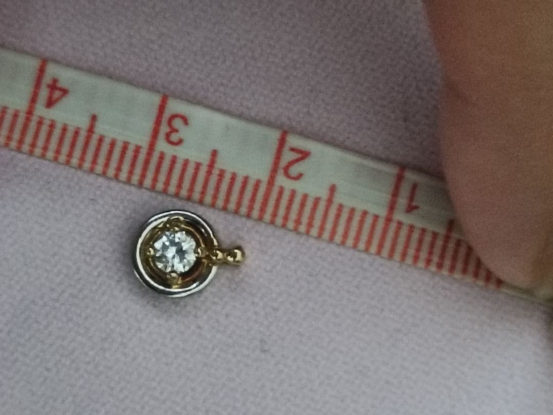 K18pt ダイヤモンド　ペンダントトップ