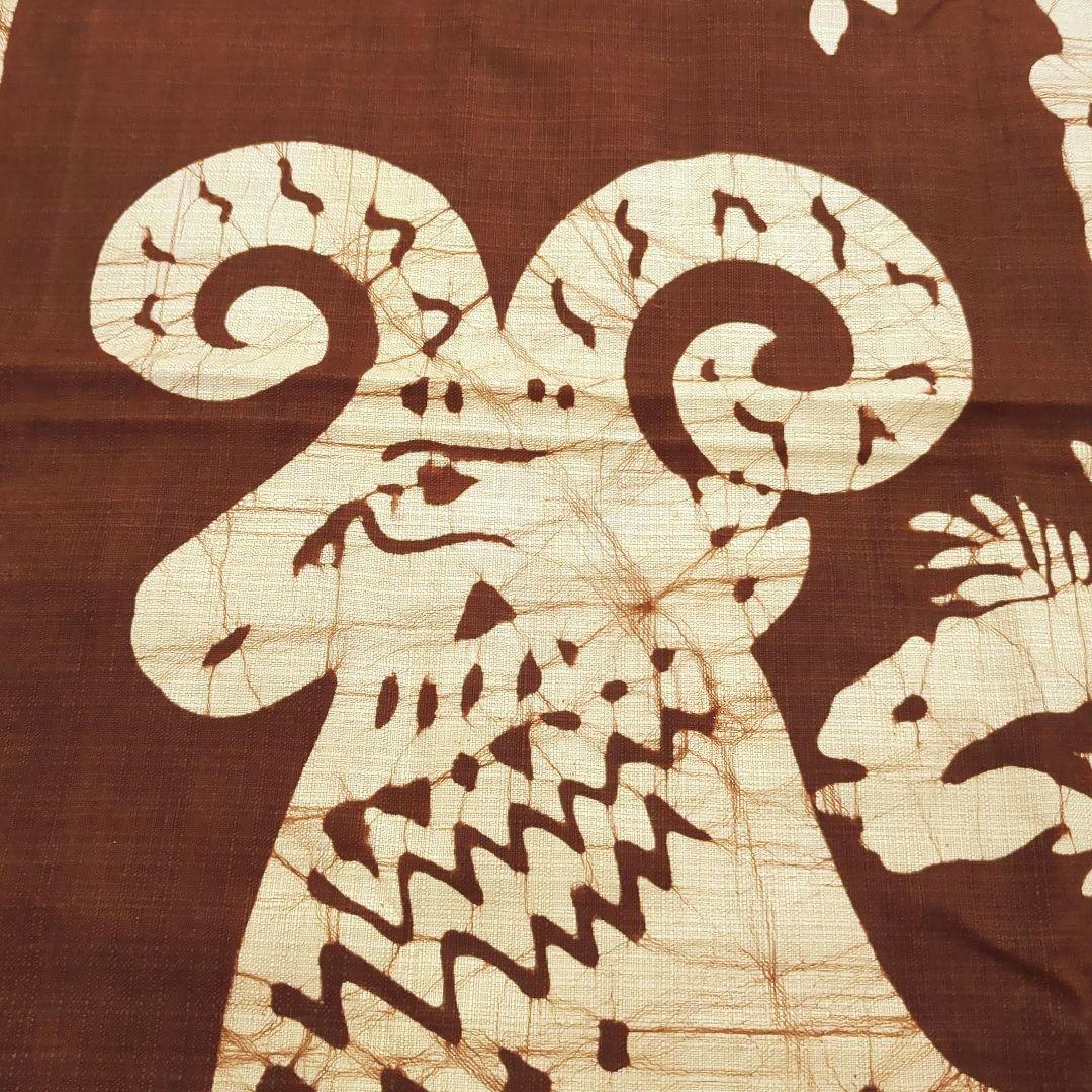 【大判】正倉院模様　羊木臈纈屏風　 ろうけつ染めタペストリー　約170cm大