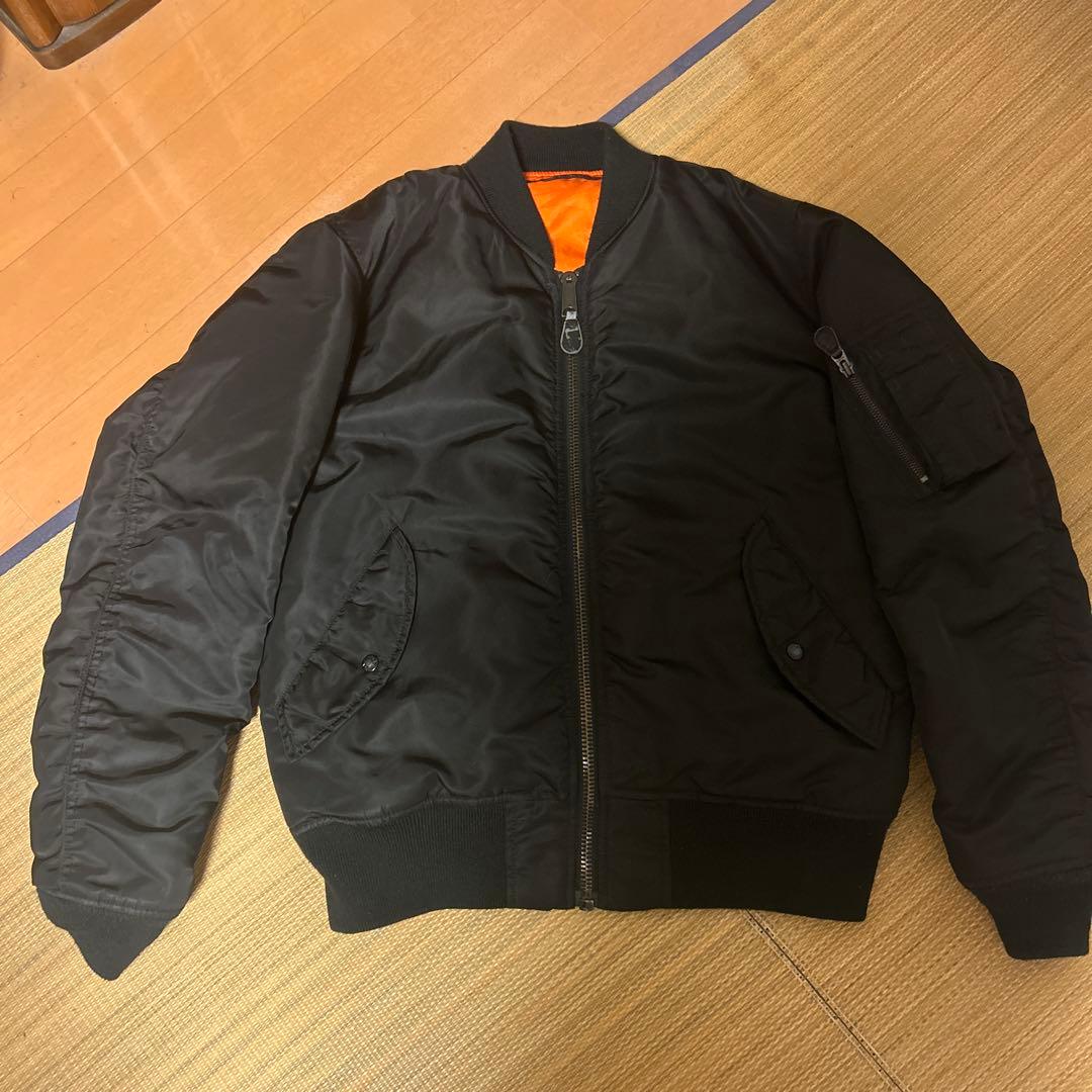 AVIREX MA-1 フライトJKTリバーシブル黒L