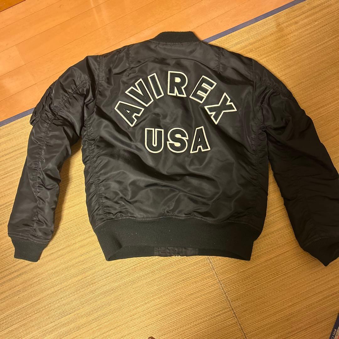 AVIREX MA-1 フライトJKTリバーシブル黒L