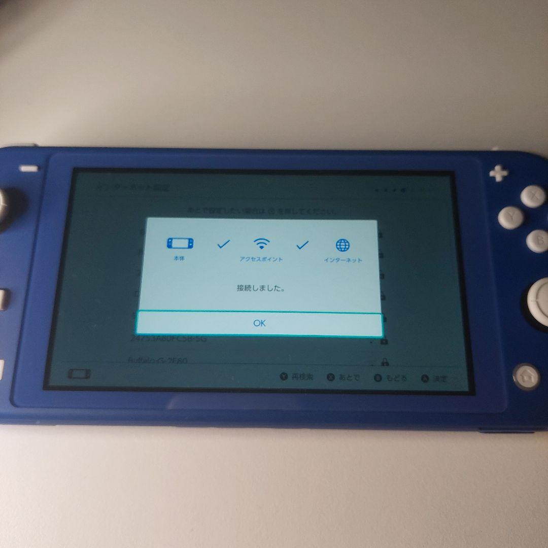 【動作️⭕️】スイッチライト ブルー 純正充電器、箱有り 良品