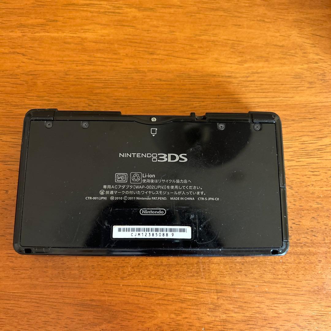 【動作確認済み】Nintendo 任天堂 3DS 本体 クリアブラック ソフト付