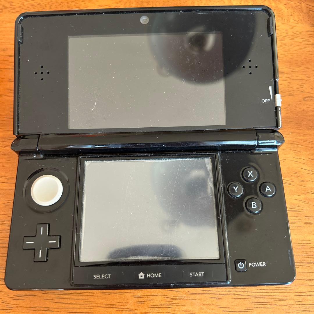 【動作確認済み】Nintendo 任天堂 3DS 本体 クリアブラック ソフト付