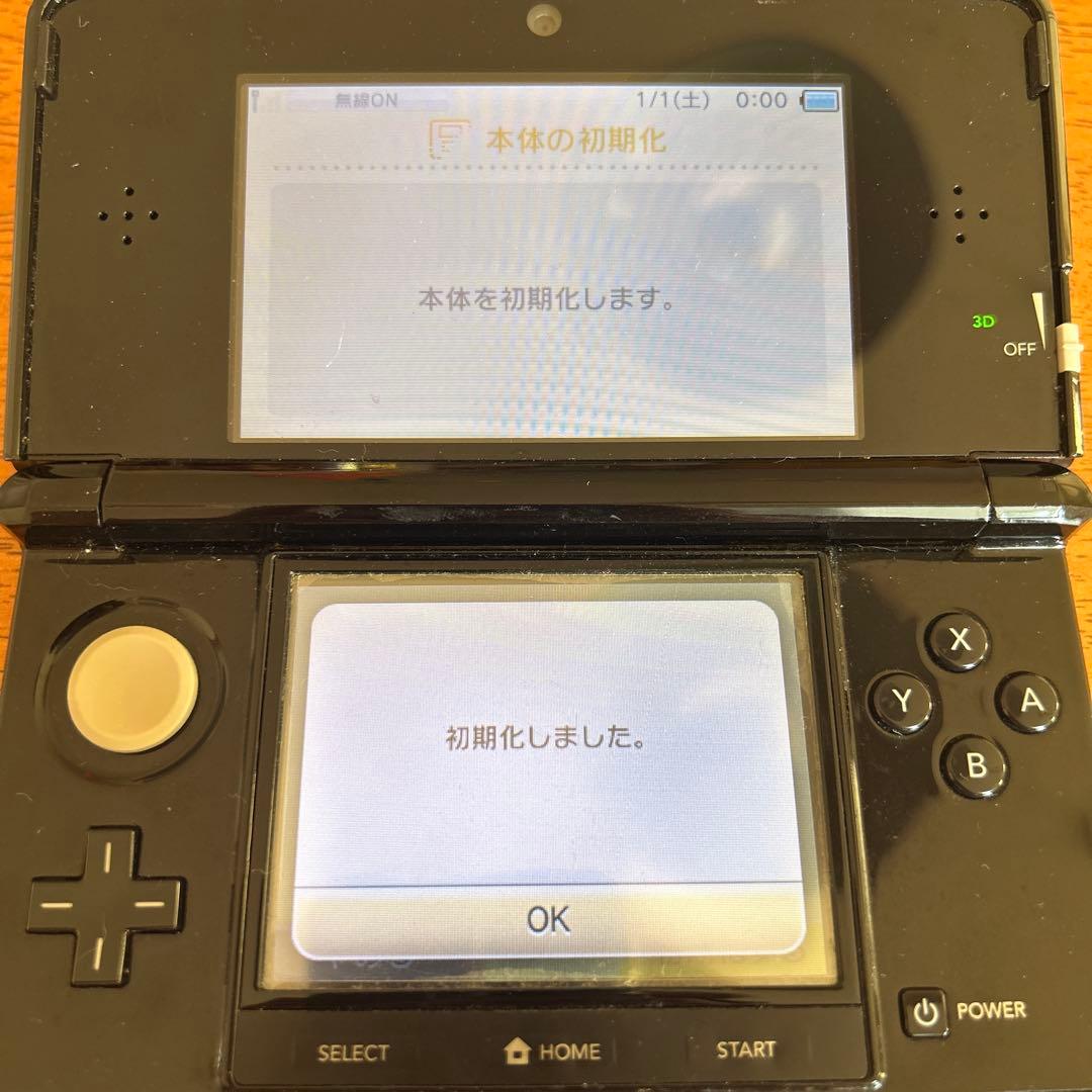 【動作確認済み】Nintendo 任天堂 3DS 本体 クリアブラック ソフト付