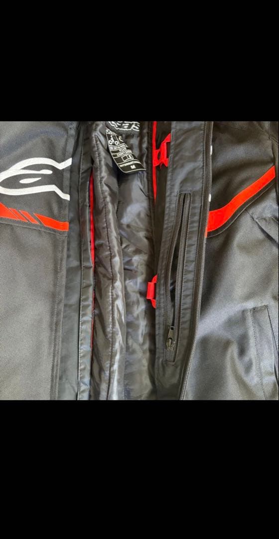 アルパインスターズ バイクジャケット冬/春秋、脱着インナー、プロテクター装備