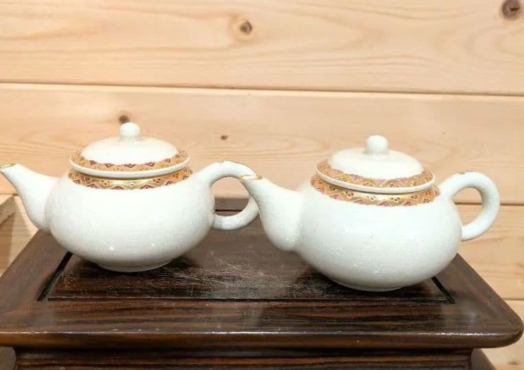 橋本　陶正山　薩摩　急須　双　薩摩焼　未使用品