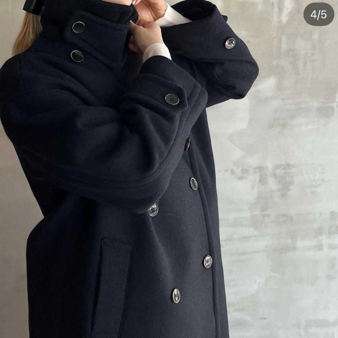 タグ付き新品　エリオポール　ダブルフェイスチェスターツイード コート