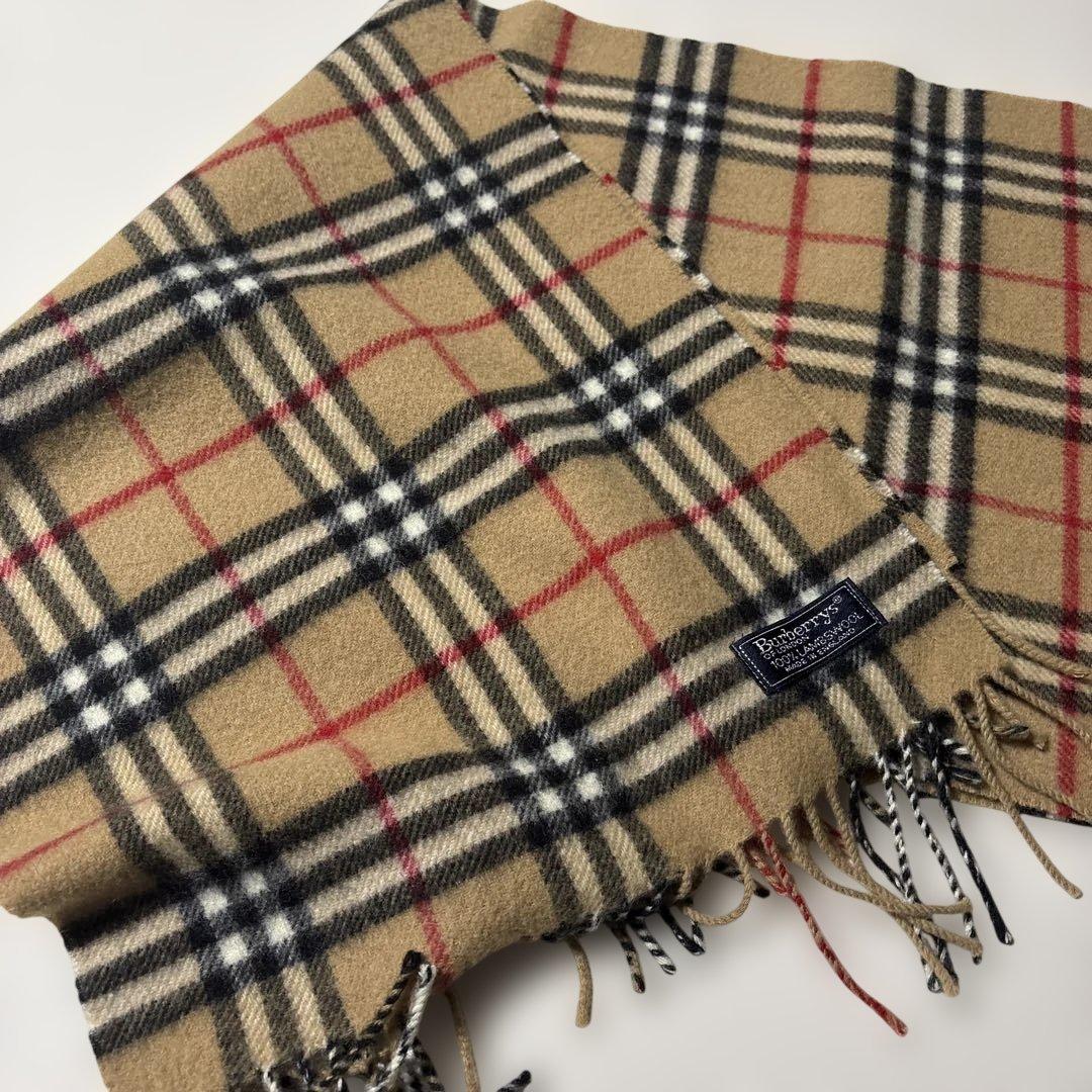 l*g様 Burberrys ノバチェック マフラー 英国製 ラムウール100%
